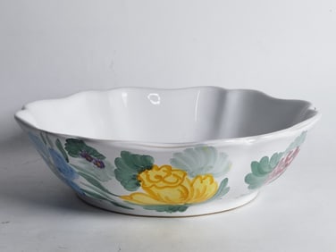 Vintage Fortebraccio Italy Ceramic Hand Painted Bo