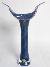 Vintage Peter Kaspar Lead Crystal Flower Vase