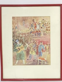 Vintage Jean Dufy "Circus Band" Lithograph