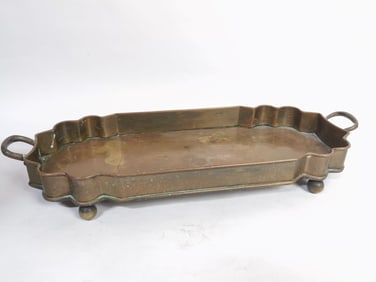Vintage Bronze Two-Handle Long Tray