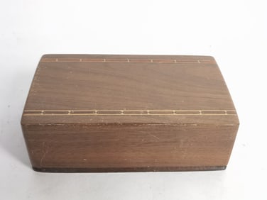 Vintage Wood Carved Storage Box