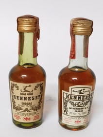 (2) MIni Hennessy Cognac