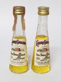 (2) MIni Liquore Galliano Liqueur