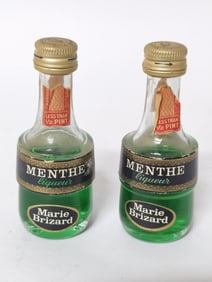 (2) MIni Marie Brizard Menthe Liqueur