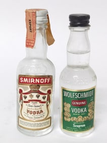 (2) Mini Bottled Vodka