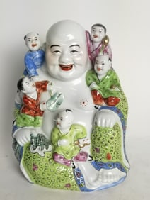 Chinese Porcelain Famille Rose Buddha