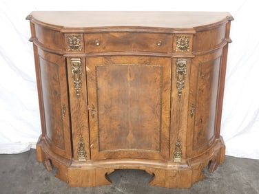 Antique 19th C. English Victorian Style Walnut Con