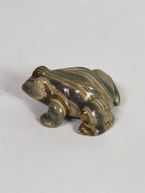 Vintage Onyx Carved Frog