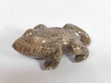 Vintage Stone Carved Frog
