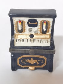 Vintage Porcelain Piano Trinket Box