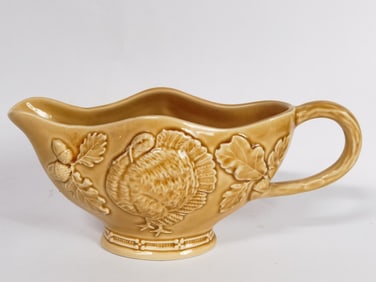 Vintage Bordallo Pinheiro Porcelain Yellow Turkey
