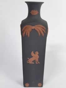 Vintage Wedgwood Porcelain Black Vase