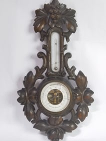 Antique Veranderlyk Black Forest Barometer