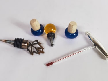 Group of Vintage Wine Stoppers