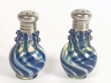 Pr. of Vintage Murano Italy Art Glass Salt/Pepper