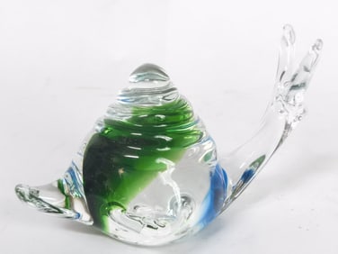 Vintage Murano Italy Art Glass Snail