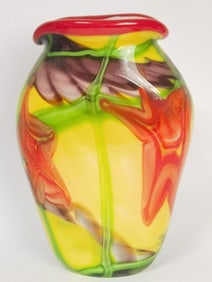 Vintage Murano Italy Art Glass Vase