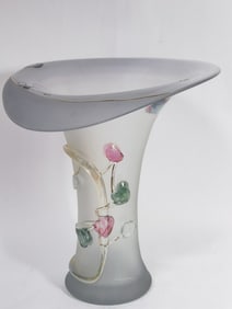 Large Vintage Ion Tamaian Art Glass Vase