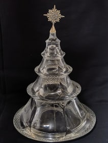 Large Art Glass Christmas Tree