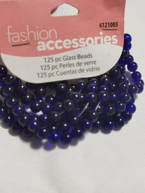 Group of Cobalt Blue Glass Beads