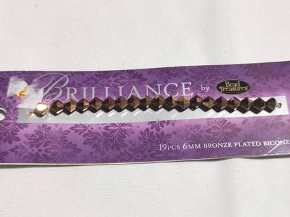 Group of Bronze Plated Beads: Group of Bronze Plated Beads