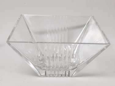 Vintage Tiffany & Co. Crystal Square Bowl