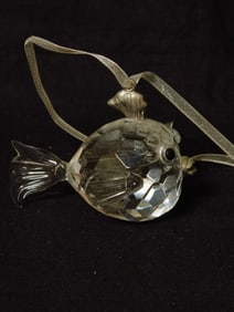 Clear Crystal Fish Ornament