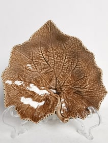 Vintage J. Willfred Portugal Porcelain Maple Leaf