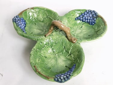 Ceramiche Artistiche de Veneto Porcelain Leaf Plat