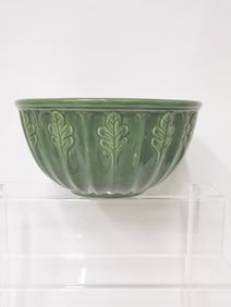 Furio Porcelain Green Leaf Porcelain Bowl