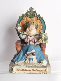 Vintage The San Francisco Queen Pig Music Box
