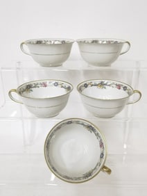 (5) G. Ahrenfeld Limoges Porcelain Coffee Cups