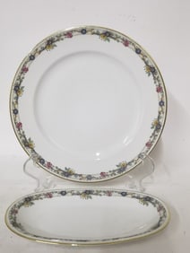 (2) Vintage G. Ahrenfeld Limoges Porcelain Plates
