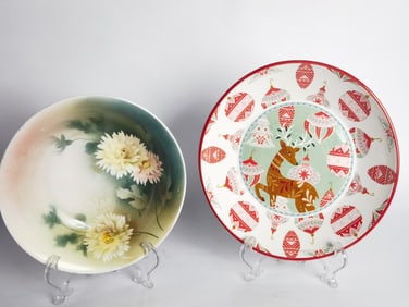 (2) Vintage Fitz & Floyd and CT Altwasser Bowls