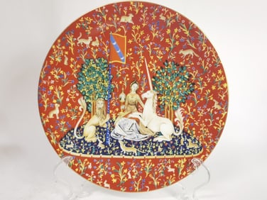 1978 CH Field Haviland Limoges La Dame a la Licorn