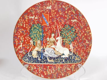 1978 CH Field Haviland Limoges La Dame a la Licorn