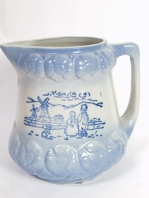 Antique Brush McCoy Pottery Hollan Jug