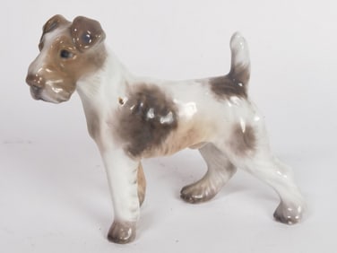 Vintage Royal Copenhagen Wire-Haired Fox Terrier