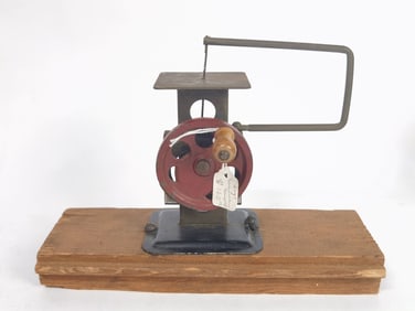 Vintage Miniature Hand Made Scroll Saw