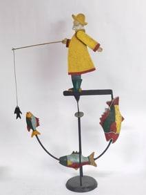 Vintage Fly Fisherman Skyhook