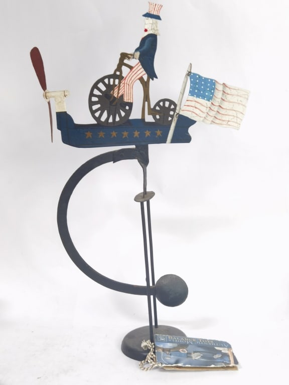 Vintage Uncle Sam Balance Toy: Vintage Uncle Sam Balance Toy, 20.75in by 12.5in