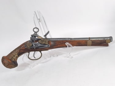 Vintage British Flintlock Pistol