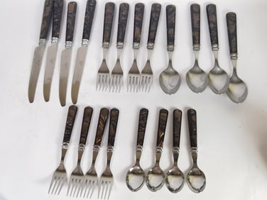 Group of Mikasa Tortoise Utensils