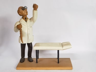 Vintage Romer Doctor Chiropractor Wood Figurine
