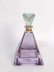 Vintage Italian Illusions Green/Purple Glass Perfu
