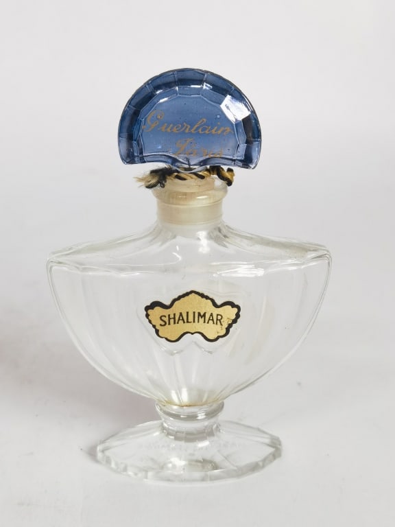 Guerlain France Shalimar Empty Perfume Bottle: Guerlain France Shalimar Empty Perfume Bottle, 3.75in