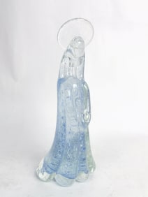 Vintage Murano Italy Blue Glass Angel