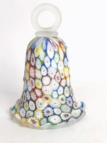 Vintage Murano Italy Millefiori Glass Bell