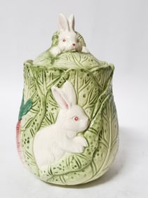 Vintage Strata Group Porcelain Bunny Cookie Jar
