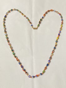 Murano Italy Millefiori Bead Necklace